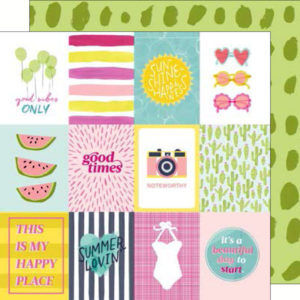 Dear Lizzy - Happy Place 12 x 12 Pattern Paper Sun Kissed