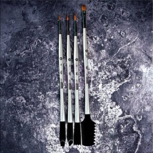 Prima - Finnabair - Art Basics - Double Sided Texture Brushes - Set 2 - 4 Pieces