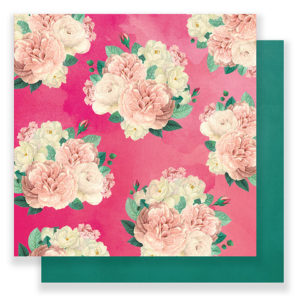 Pink Paislee - C'est La Vie Collection - 12 x 12 Double Sided Paper - Paper 08