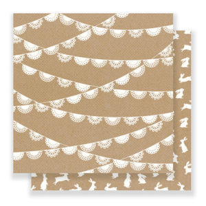 Pebbles - Spring Fling Collection - 12 x 12 Double Sided Paper - Doily