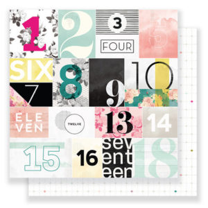 Pink Paislee - C'est La Vie Collection - 12 x 12 Double Sided Paper - Paper 07