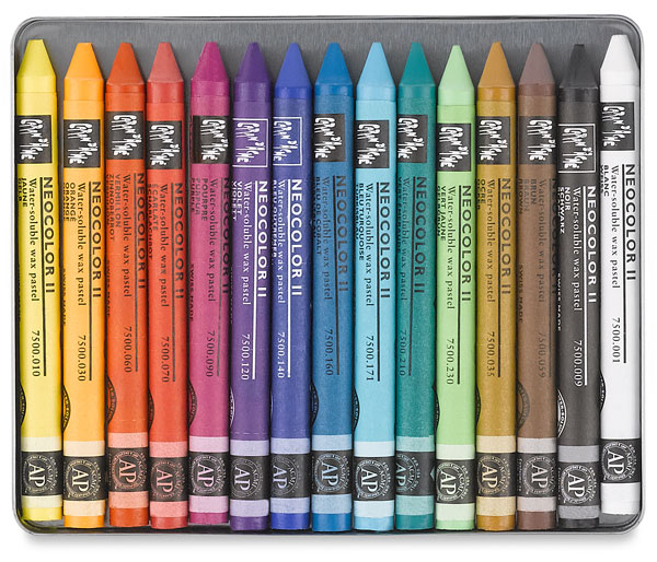 Caron d arche Neocolor II Water soluble Wax Pastels 15 pack