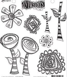 Dyan Reaveley Cling Stamp - Everything's Rosy