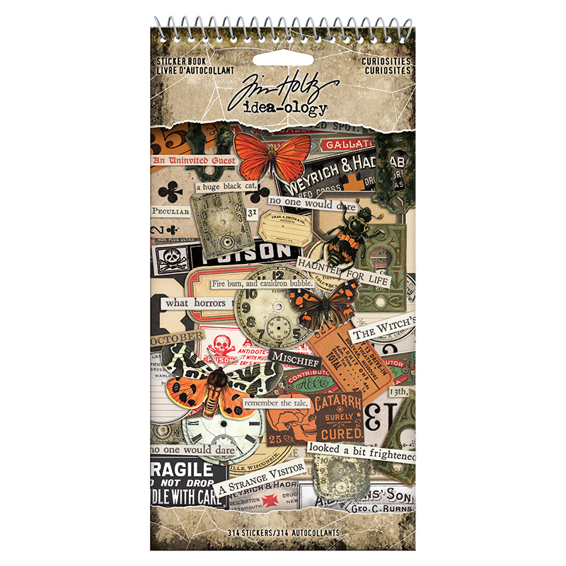 Ideaology Tim Holtz Halloween Sticker Book Curiosities