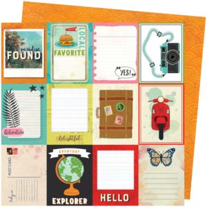 Wish You Were Here - Vicki Boutin Let's Wander Double-Sided Cardstock 12"X12"