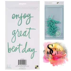 DCWV Heidi Swapp Letter Board Word Packs Teal - Best Day