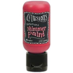 Dylusions Shimmer Paint 1oz -Post Box Red