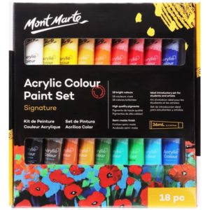 Mont Marte Studio Acrylic Paint Set 18pce x 36ml