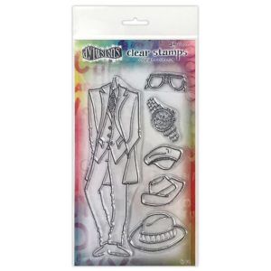 Dyan Reaveley's Dylusions Couture Stamp Set - A Day at the Races
