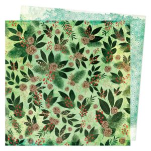 Vicki Boutin Warm Wishes Double-Sided Cardstock 12"X12" - Evergreen