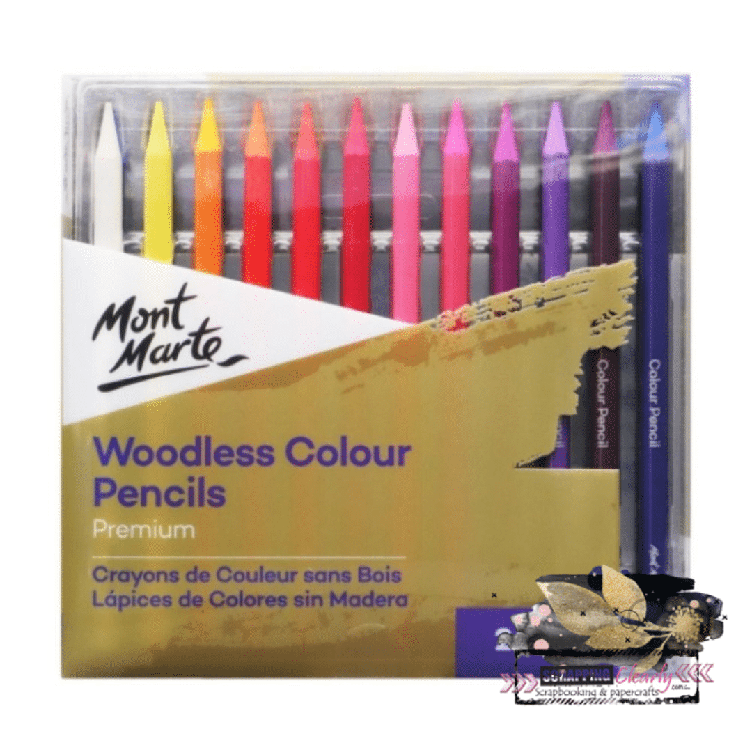 Mont Marte Premium Pencil Set – Woodless Colour Pencils 24pc ...