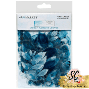 49 & Market Color Swatch: Ocean Acetate Leaves