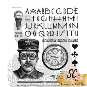 Tim Holtz Cling Stamps 7"X8.5" - Inspector