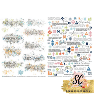 49 And Market Essential Rub-Ons 6"X8" 2/Sheets - Everywhere Defining Words