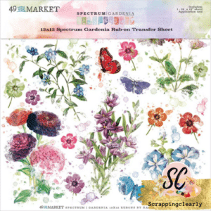 Spectrum Gardenia Rub-Ons 12"X12" 1/Sheet