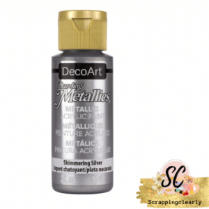 DecoArt Dazzling Metallics 2oz - Shimmering  Silver