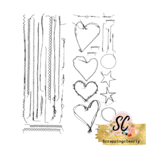 49 and Market - Roughly Sewn Rub-Ons - Black