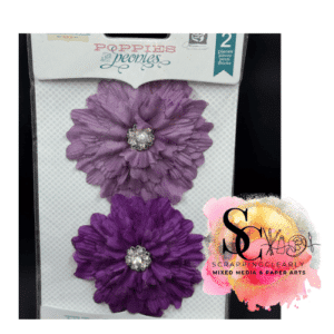 Donna Downey Studios Poppies and Peonies - Purples