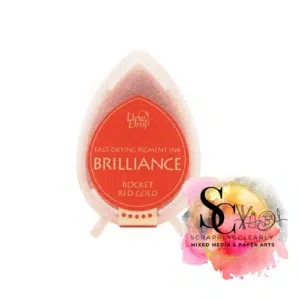 Memento Ink Pad Dew Drop Brilliance - Rocket Red Gold