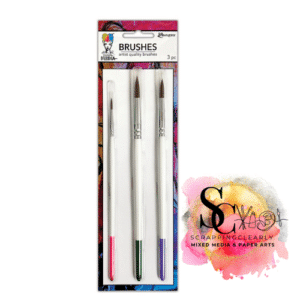 Dina Wakley Media - Stiff Bristle Brush - 3 Pack #2 #8 #12