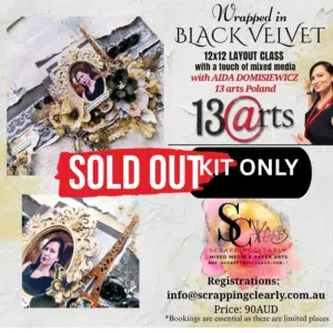 Wrapped in Black Velvet - 12 x 12 layout Kit