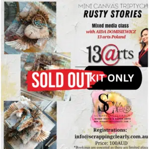 Rusty Stories -  Mixed Media Mini Canvas Set of 3 Kit