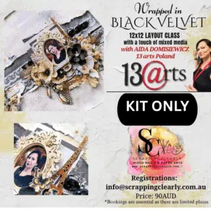 Wrapped in Black Velvet - 12 x 12 layout Kit