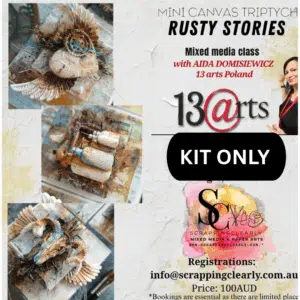 Rusty Stories -  Mixed Media Mini Canvas Set of 3 Kit