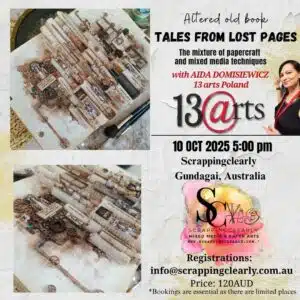 Tales from Lost Pages - Altered Art Mixed Media Face to FaceClass