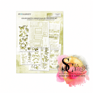 49 and Market Color Swatch Grove Rub-Ons 6"X8" 8/Sheets