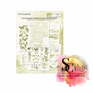 49 and Market Color Swatch Grove Rub-Ons 6"X8" 8/Sheets