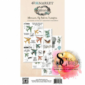 49 And Market Wherever Fly Rub-on Transfer Set