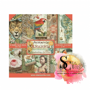 STAMPERIA AMAZONIA - 12" paper pack - 10 pcs
