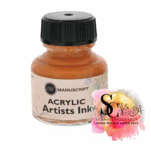 Manuscript Dip Pen Acrylic Ink 30ml : Gold
