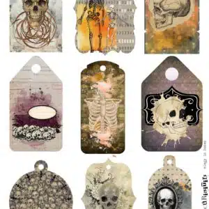 LUCKYfindings curiosities - elegy in bones 9 pcs