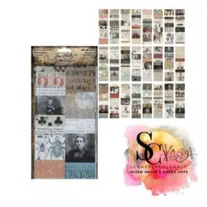 Tim Holtz Idea-Ology Collage Strips Large - Halloween