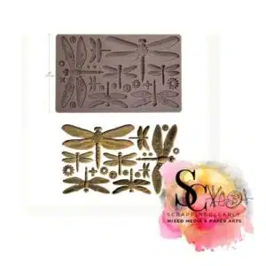 Finnabair Decor Moulds 5"X8"X8mm - machine dragonflies