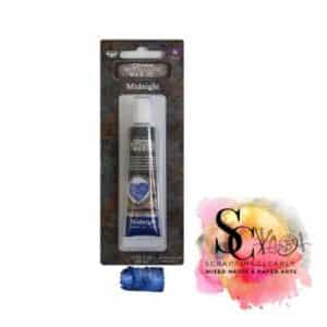 Finnabair Art Alchemy Metallique Wax .68 Fluid Ounce - Midnight