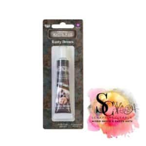 Finnabair Art Alchemy Metallique Wax .68 Fluid Ounce - Rusty Brown