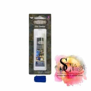 Finnabair Art Alchemy Metallique Wax .68 Fluid Ounce - Old Denim