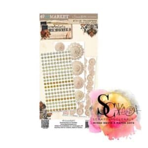 49 and Market - Nostalgic Memories Collection - 6 x 12 Essentials Rub-On Transfers