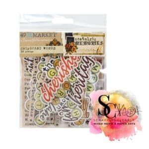 49 and Market - Nostalgic Memories Collection - Chipboard Set