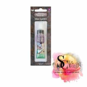 Finnabair Art Alchemy Metallique Wax .68 Fluid Ounce - Mint Sparkle