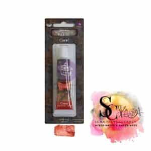 Finnabair Art Alchemy Metallique Wax .68 Fluid Ounce - Coral