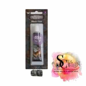 Finnabair Art Alchemy Metallique Wax .68 Fluid Ounce - Black Gold